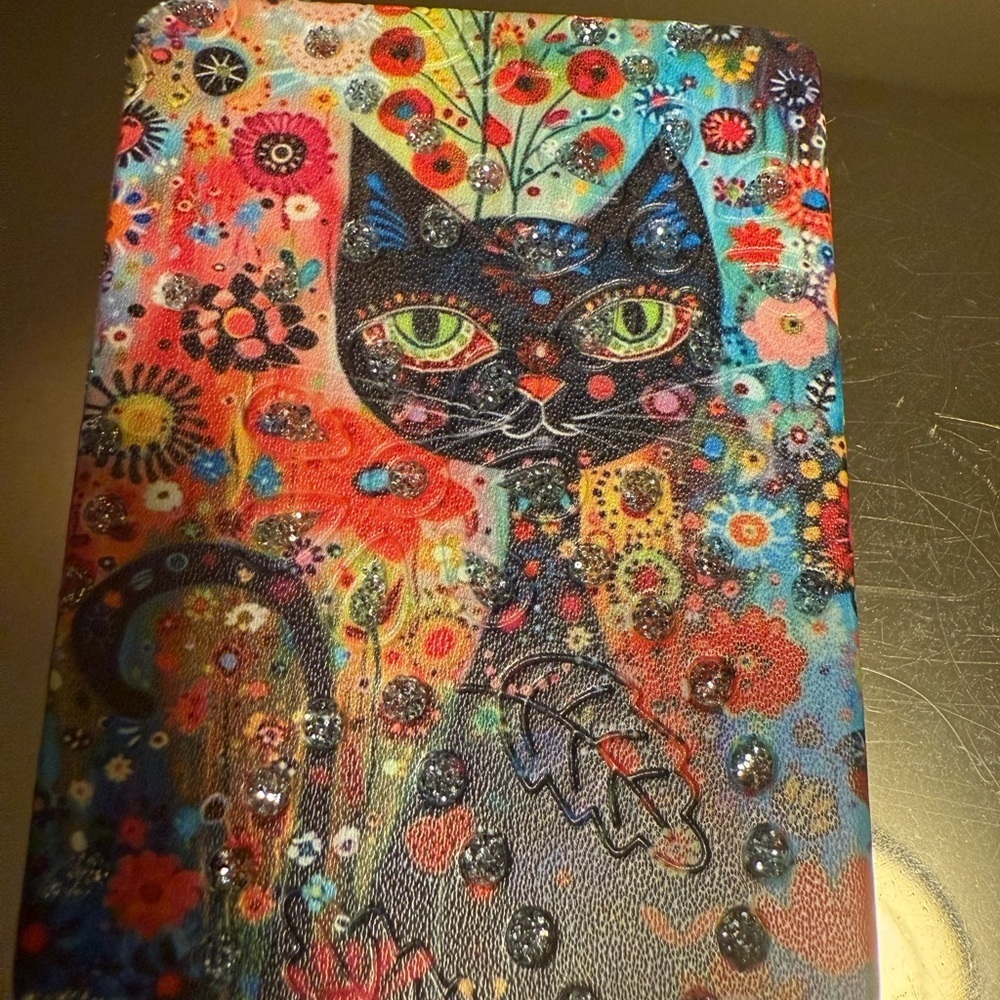 Compact Mirror Cat Design